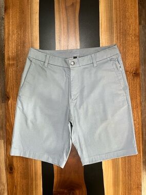 Lululemon Men's Commission Short Classic 9" Size 32 Chambray Blue Grey LM7AUES